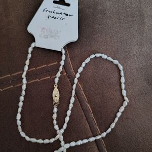 Freshwater Pearl Necklace with Gold Clasp